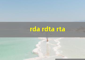 rda rdta rta